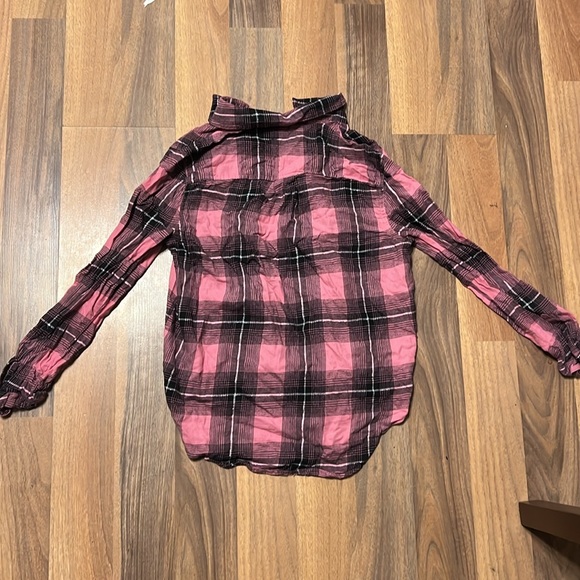 Pink plaid, George, button down - Picture 3 of 3